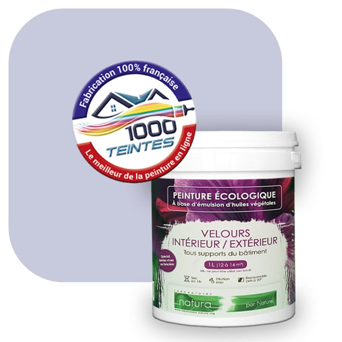 Peinture écologique Natura Tassili® Les Violets (L'Atelier by Edicolor 138B/138-B/138B1) Intérieur/Extérieur VELOURS