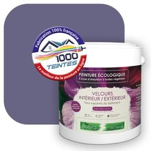 Charger l&#39;image dans la galerie, Peinture écologique Natura Tassili® Les Violets (L&#39;Atelier by Edicolor 139E/139-E/139E1) Intérieur/Extérieur VELOURS
