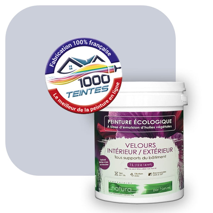 Peinture écologique Natura Tassili® Les Violets (L'Atelier by Edicolor 140B/140-B/140B1) Intérieur/Extérieur VELOURS