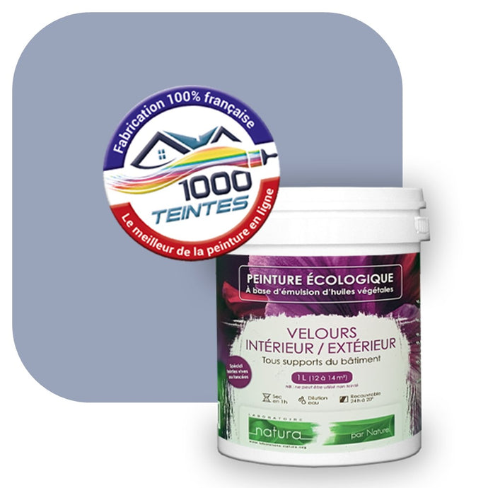 Peinture écologique Natura Tassili® Les Violets (L'Atelier by Edicolor 140C/140-C/140C1) Intérieur/Extérieur VELOURS