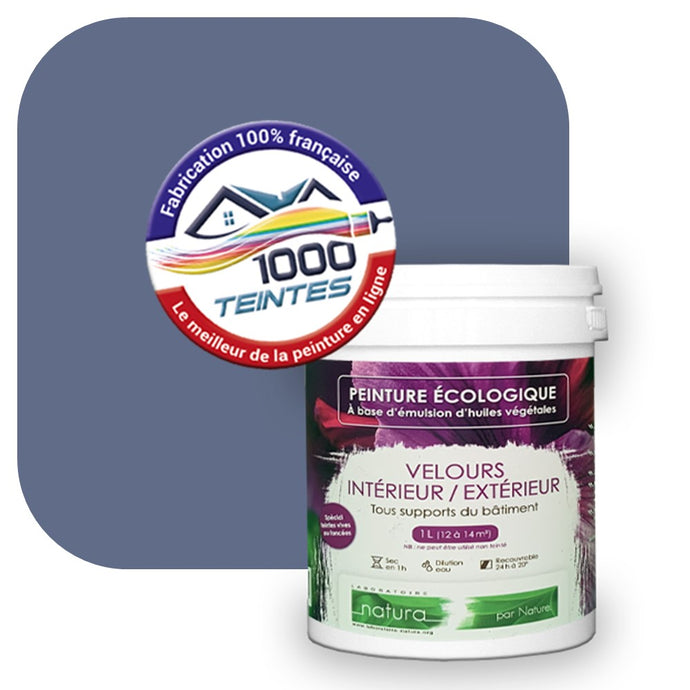 Peinture écologique Natura Tassili® Les Violets (L'Atelier by Edicolor 140E/140-E/140E1) Intérieur/Extérieur VELOURS