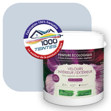 Charger l&#39;image dans la galerie, Peinture écologique Natura Tassili® Les Bleus (L&#39;Atelier by Edicolor 141A/141-A/141A1) Intérieur/Extérieur VELOURS
