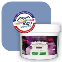 Charger l&#39;image dans la galerie, Peinture écologique Natura Tassili® Les Bleus (L&#39;Atelier by Edicolor 141C/141-C/141C1) Intérieur/Extérieur VELOURS
