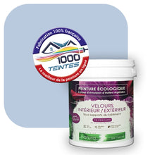 Charger l&#39;image dans la galerie, Peinture écologique Natura Tassili® Les Bleus (L&#39;Atelier by Edicolor 142A/142-A/142A1) Intérieur/Extérieur VELOURS
