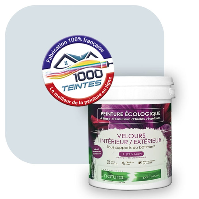 Peinture écologique Natura Tassili® Les Bleus (L'Atelier by Edicolor 143A/143-A/143A1) Intérieur/Extérieur VELOURS