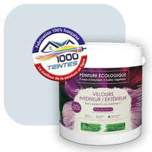 Charger l&#39;image dans la galerie, Peinture écologique Natura Tassili® Les Bleus (L&#39;Atelier by Edicolor 143A/143-A/143A1) Intérieur/Extérieur VELOURS
