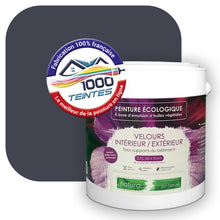 Charger l&#39;image dans la galerie, Peinture écologique Natura Tassili® Les Bleus (L&#39;Atelier by Edicolor 144E/144-E/144E1) Intérieur/Extérieur VELOURS
