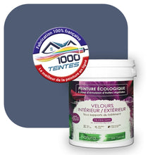 Charger l&#39;image dans la galerie, Peinture écologique Natura Tassili® Les Bleus (L&#39;Atelier by Edicolor 145C/145-C/145C1) Intérieur/Extérieur VELOURS
