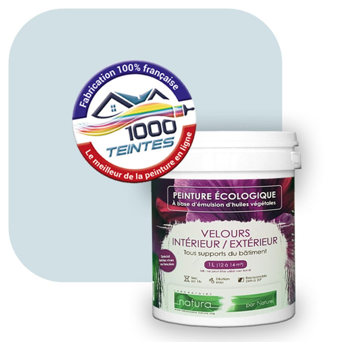 Peinture écologique Natura Tassili® Les Bleus (L'Atelier by Edicolor 149A/149-A/149A1) Intérieur/Extérieur VELOURS
