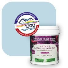 Charger l&#39;image dans la galerie, Peinture écologique Natura Tassili® Les Bleus (L&#39;Atelier by Edicolor 150A/150-A/150A1) Intérieur/Extérieur VELOURS
