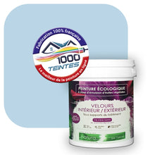 Charger l&#39;image dans la galerie, Peinture écologique Natura Tassili® Les Bleus (L&#39;Atelier by Edicolor 151A/151-A/151A1) Intérieur/Extérieur VELOURS
