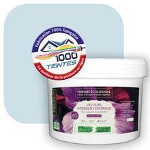 Charger l&#39;image dans la galerie, Peinture écologique Natura Tassili® Les Bleus (L&#39;Atelier by Edicolor 153A/153-A/153A1) Intérieur/Extérieur VELOURS
