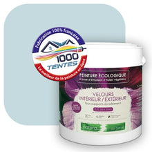 Charger l&#39;image dans la galerie, Peinture écologique Natura Tassili® Les Bleus (L&#39;Atelier by Edicolor 157B/157-B/157B1) Intérieur/Extérieur VELOURS
