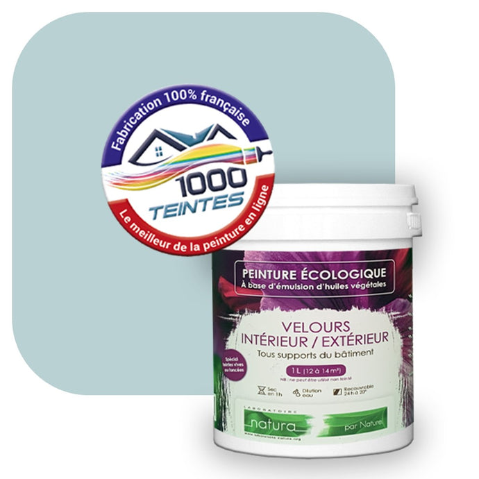 Peinture écologique Natura Tassili® Les Bleus (L'Atelier by Edicolor 157C/157-C/157C1) Intérieur/Extérieur VELOURS