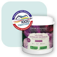 Charger l&#39;image dans la galerie, Peinture écologique Natura Tassili® Les Bleus (L&#39;Atelier by Edicolor 159A/159-A/159A1) Intérieur/Extérieur VELOURS
