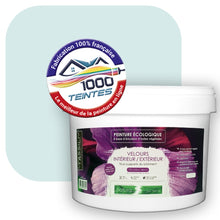 Charger l&#39;image dans la galerie, Peinture écologique Natura Tassili® Les Bleus (L&#39;Atelier by Edicolor 159A/159-A/159A1) Intérieur/Extérieur VELOURS
