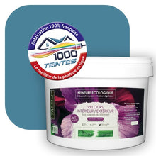 Charger l&#39;image dans la galerie, Peinture écologique Natura Tassili® Les Bleus (L&#39;Atelier by Edicolor 160D/160-D/160D1) Intérieur/Extérieur VELOURS
