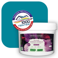 Charger l&#39;image dans la galerie, Peinture écologique Natura Tassili® Les Bleus (L&#39;Atelier by Edicolor 162D/162-D/162D1) Intérieur/Extérieur VELOURS
