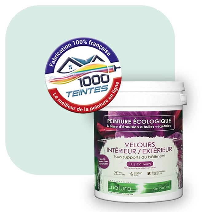 Peinture écologique Natura Tassili® Les Bleus (L'Atelier by Edicolor 163A/163-A/163A1) Intérieur/Extérieur VELOURS