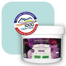 Charger l&#39;image dans la galerie, Peinture écologique Natura Tassili® Les Bleus (L&#39;Atelier by Edicolor 163B/163-B/163B1) Intérieur/Extérieur VELOURS
