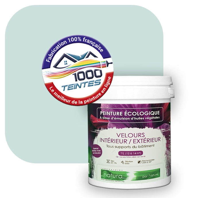 Peinture écologique Natura Tassili® Les Bleus (L'Atelier by Edicolor 164A/164-A/164A1) Intérieur/Extérieur VELOURS