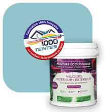 Charger l&#39;image dans la galerie, Peinture écologique Natura Tassili® Les Bleus (L&#39;Atelier by Edicolor 164C/164-C/164C1) Intérieur/Extérieur VELOURS
