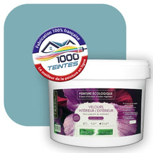 Charger l&#39;image dans la galerie, Peinture écologique Natura Tassili® Les Bleus (L&#39;Atelier by Edicolor 164D/164-D/164D1) Intérieur/Extérieur VELOURS
