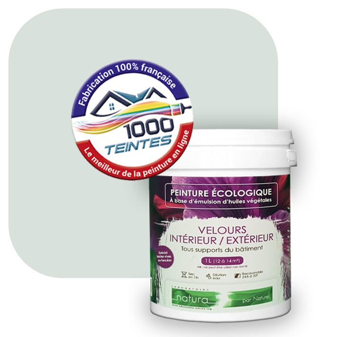 Peinture écologique Natura Tassili® Les Bleus (L'Atelier by Edicolor 165A/165-A/165A1) Intérieur/Extérieur VELOURS