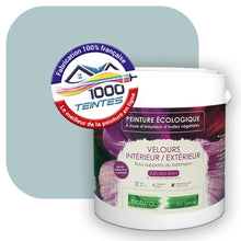 Charger l&#39;image dans la galerie, Peinture écologique Natura Tassili® Les Bleus (L&#39;Atelier by Edicolor 165B/165-B/165B1) Intérieur/Extérieur VELOURS
