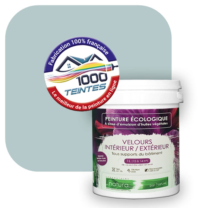 Peinture écologique Natura Tassili® Les Bleus (L'Atelier by Edicolor 166B/166-B/166B1) Intérieur/Extérieur VELOURS