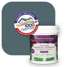 Charger l&#39;image dans la galerie, Peinture écologique Natura Tassili® Les Bleus (L&#39;Atelier by Edicolor 166E/166-E/166E1) Intérieur/Extérieur VELOURS
