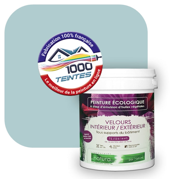 Peinture écologique Natura Tassili® Les Bleus (L'Atelier by Edicolor 167A/167-A/167A1) Intérieur/Extérieur VELOURS