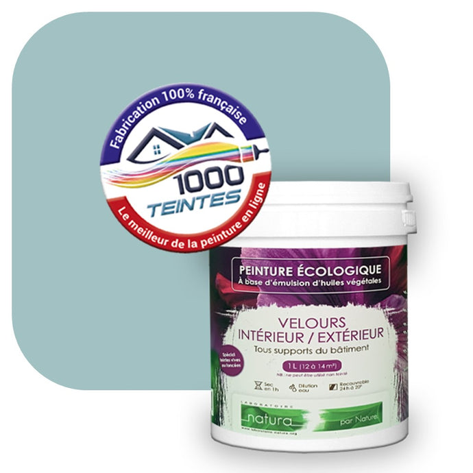 Peinture écologique Natura Tassili® Les Bleus (L'Atelier by Edicolor 167B/167-B/167B1) Intérieur/Extérieur VELOURS