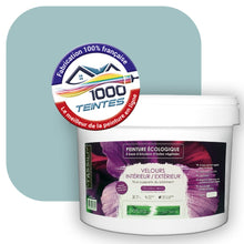 Charger l&#39;image dans la galerie, Peinture écologique Natura Tassili® Les Bleus (L&#39;Atelier by Edicolor 167B/167-B/167B1) Intérieur/Extérieur VELOURS
