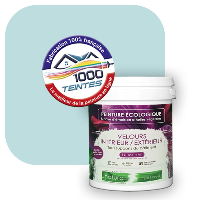 Peinture écologique Natura Tassili® Les Bleus (L'Atelier by Edicolor 168A/168-A/168A1) Intérieur/Extérieur VELOURS