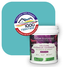 Charger l&#39;image dans la galerie, Peinture écologique Natura Tassili® Les Bleus (L&#39;Atelier by Edicolor 169C/169-C/169C1) Intérieur/Extérieur VELOURS
