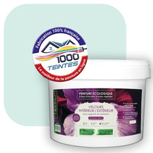 Charger l&#39;image dans la galerie, Peinture écologique Natura Tassili® Les Bleus (L&#39;Atelier by Edicolor 170A/170-A/170A1) Intérieur/Extérieur VELOURS
