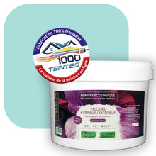 Charger l&#39;image dans la galerie, Peinture écologique Natura Tassili® Les Bleus (L&#39;Atelier by Edicolor 170B/170-B/170B1) Intérieur/Extérieur VELOURS

