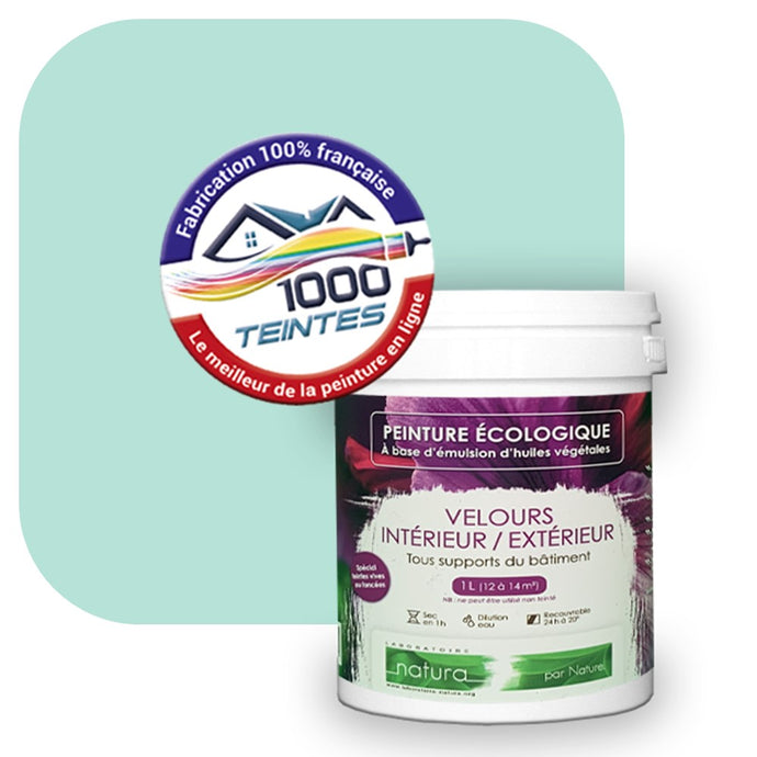 Peinture écologique Natura Tassili® Les Bleus (L'Atelier by Edicolor 171A/171-A/171A1) Intérieur/Extérieur VELOURS