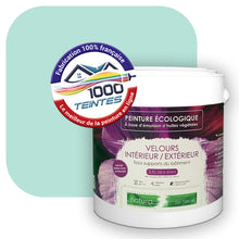 Charger l&#39;image dans la galerie, Peinture écologique Natura Tassili® Les Bleus (L&#39;Atelier by Edicolor 171A/171-A/171A1) Intérieur/Extérieur VELOURS
