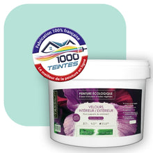 Charger l&#39;image dans la galerie, Peinture écologique Natura Tassili® Les Bleus (L&#39;Atelier by Edicolor 171A/171-A/171A1) Intérieur/Extérieur VELOURS
