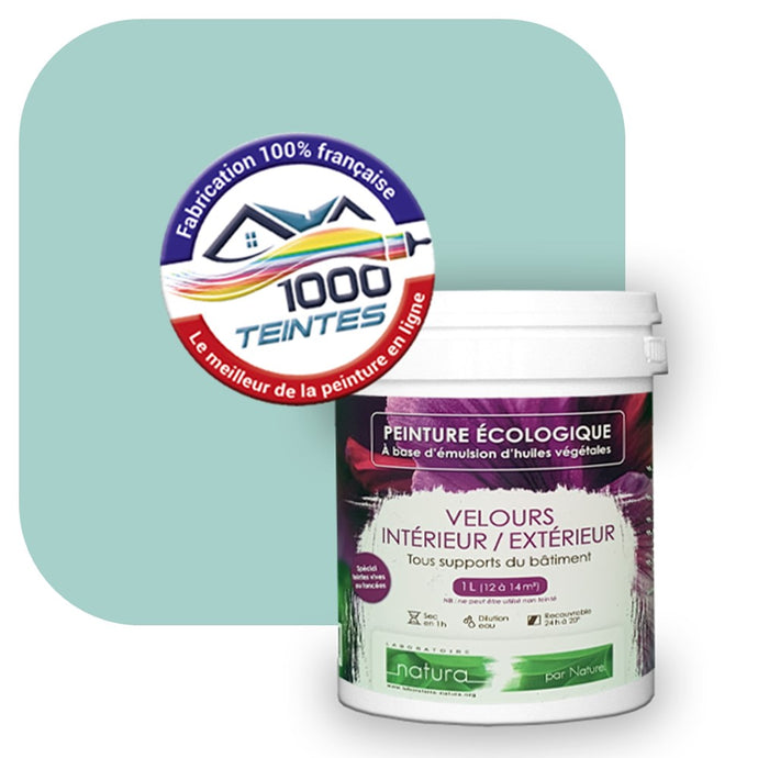 Peinture écologique Natura Tassili® Les Bleus (L'Atelier by Edicolor 172A/172-A/172A1) Intérieur/Extérieur VELOURS