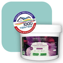 Charger l&#39;image dans la galerie, Peinture écologique Natura Tassili® Les Bleus (L&#39;Atelier by Edicolor 172B/172-B/172B1) Intérieur/Extérieur VELOURS
