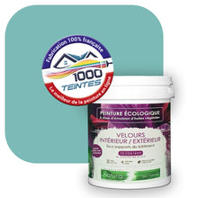 Charger l&#39;image dans la galerie, Peinture écologique Natura Tassili® Les Bleus (L&#39;Atelier by Edicolor 172C/172-C/172C1) Intérieur/Extérieur VELOURS
