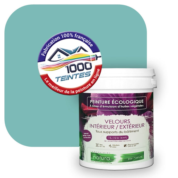 Peinture écologique Natura Tassili® Les Bleus (L'Atelier by Edicolor 172C/172-C/172C1) Intérieur/Extérieur VELOURS