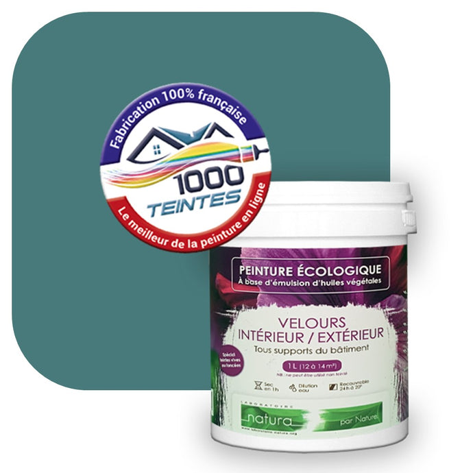 Peinture écologique Natura Tassili® Les Bleus (L'Atelier by Edicolor 172E/172-E/172E1) Intérieur/Extérieur VELOURS