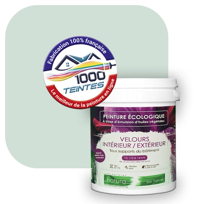 Peinture écologique Natura Tassili® Les Verts (L'Atelier by Edicolor 173B/173-B/173B1) Intérieur/Extérieur VELOURS