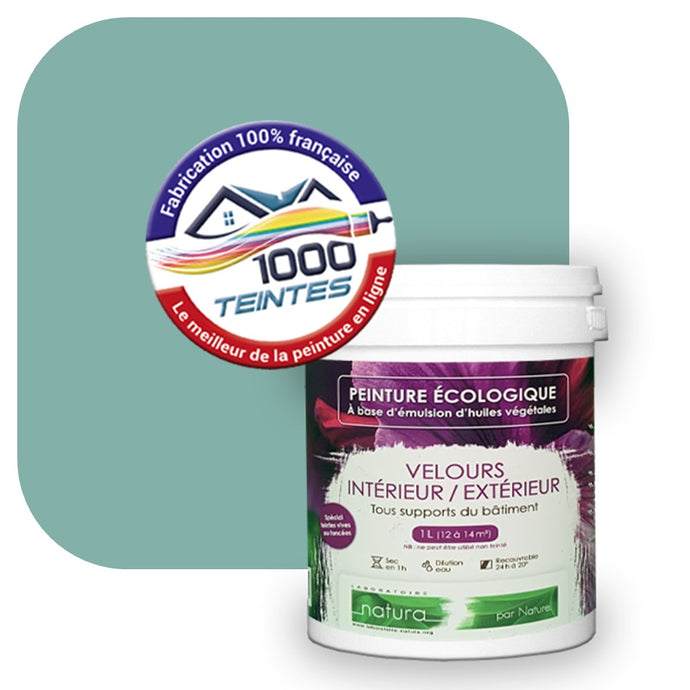 Peinture écologique Natura Tassili® Les Verts (L'Atelier by Edicolor 173D/173-D/173D1) Intérieur/Extérieur VELOURS
