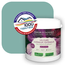 Charger l&#39;image dans la galerie, Peinture écologique Natura Tassili® Les Verts (L&#39;Atelier by Edicolor 173D/173-D/173D1) Intérieur/Extérieur VELOURS
