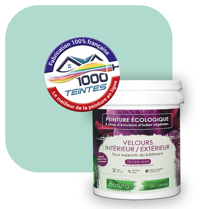 Peinture écologique Natura Tassili® Les Verts (L'Atelier by Edicolor 174A/174-A/174A1) Intérieur/Extérieur VELOURS